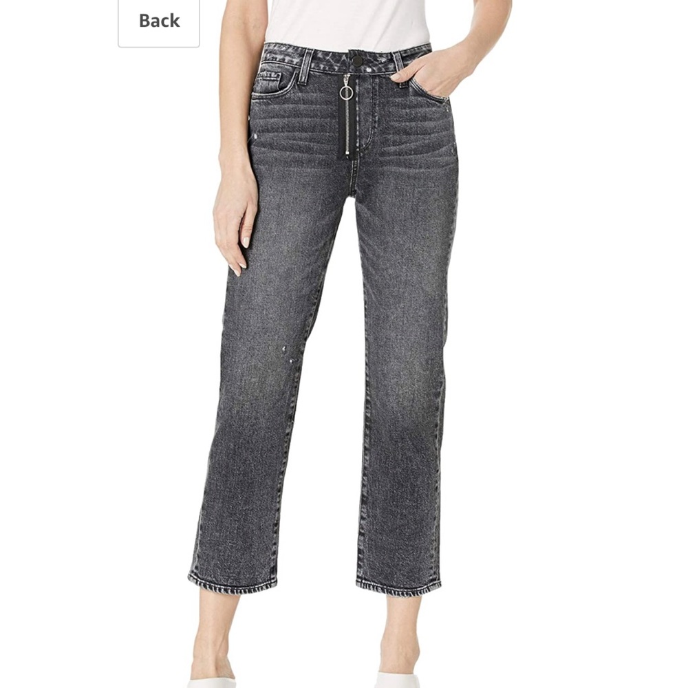 Paige Womens Noella Black Denim Straight Leg 29 🆕